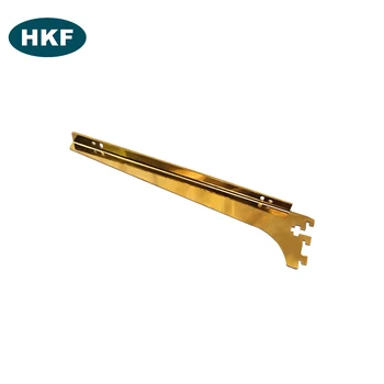 Hot Products Chrome Plating Slotted Upright Hanging Shelf Brackets Metal Iron Display Bracket
