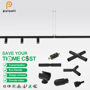 Track Light Multi-Head LED Chandelier Pendant Light for Hotel Bedroom Living Room 5000K Minimalist Nordic Long Home Office