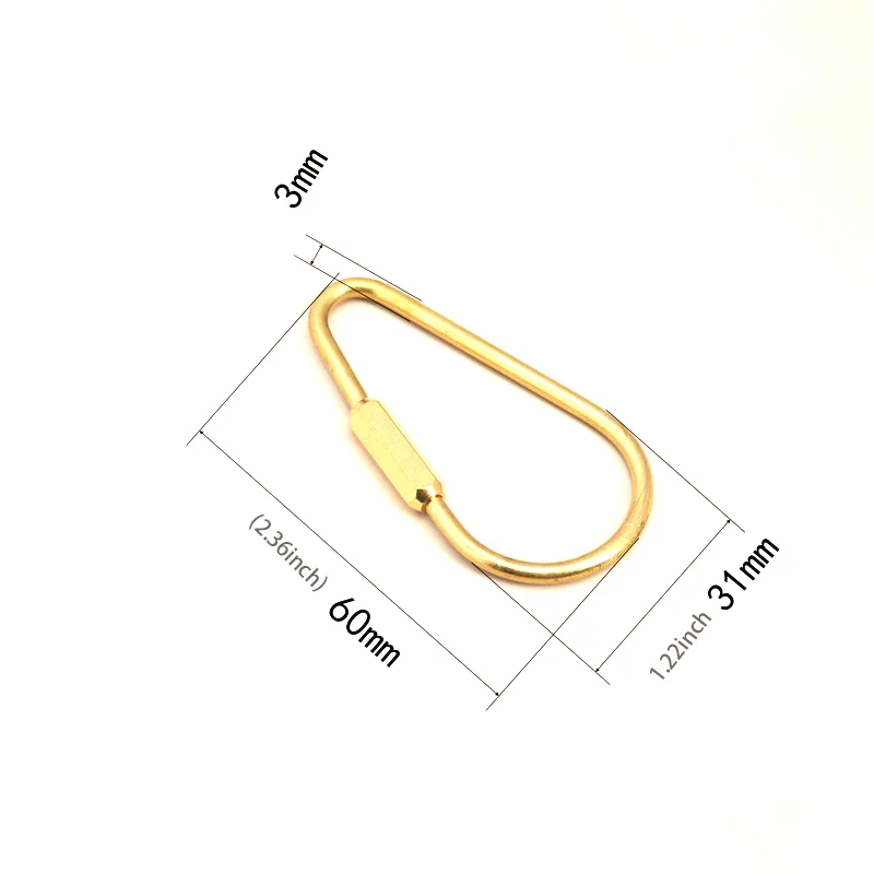 Solid Brass Metal Key Ring Outdoor Swivel Key Ring Hooks Holder Buy Brass Split Rings Hook