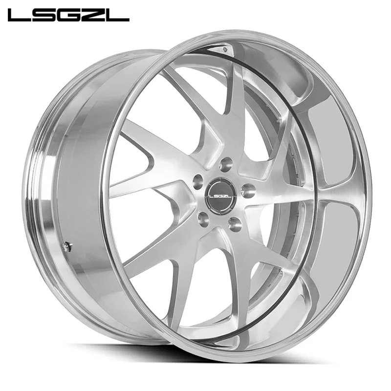 2-Piece Forged Wheel 18 19 20 21 22 24 26 Inch 5x108 5x110 5x114.3 6x139.7 Car Alloy Wheel Rims