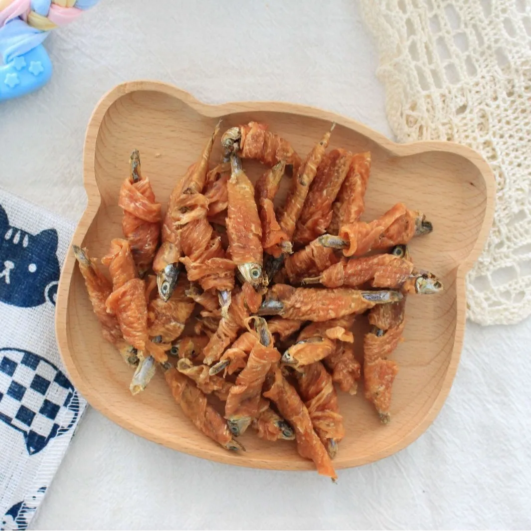 Dog Teething Snacks Chicken Wrapped Fish Chicken Meat Fish Meat Dried Pet Food Dog Snacks Dog Treats for  Dogs