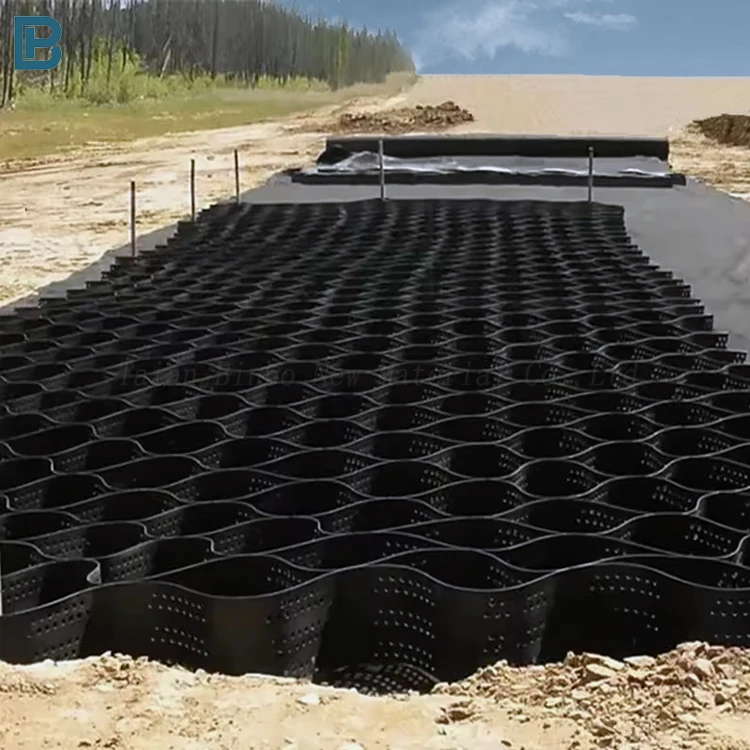 Plastic Geocell Airpave grid honeycomb plastic Geocells For Erosion Control Geocell manufacture