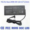240W Black 20V 12A 6.0*3.7mm Mesh Right