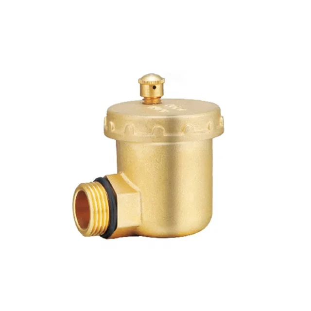 Central Hydronic Heating Brass Air Vent Valve For Corner Connection BJ43002