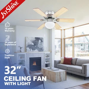 1stshine Ceiling Fan Simple Trending Flush Mounted 6 MDF Blades Reversible Ceiling Fan With Lights Kit