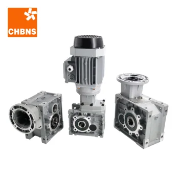 KM 0.2-4kw Hypoid Gear Reduction Right Angle Hollow Shaft Transmission Gearbox Motor