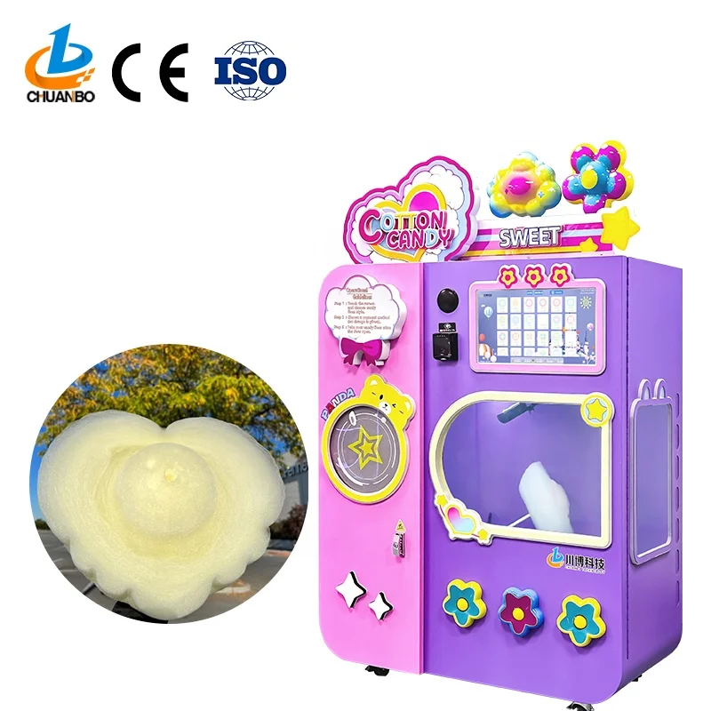 Alibaba.com: Fully Automatic Sugar Cotton Candy Vending Machine ...