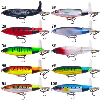 HENGJIA 37g/14cm Hard Plastic Topwater Pencil Lure Wobbler Walking Stick Bait Big Game Pencil Fishing Lure – Popper – view 5