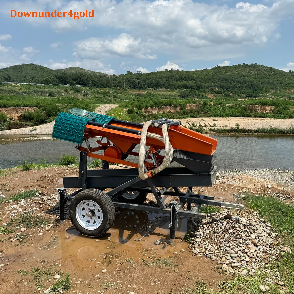 Low Investment Mini Placer Shaker Deck Gold Wash Plant with Anti-Erosion  for Alluvial Gold
