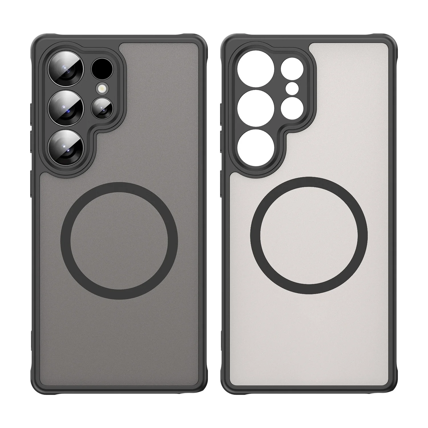 Laudtec Skin Sensitive Magnetic Phone Case Matte Semi Transparent Premium Creative Protective Case For Samsung S25 Edge Ultra