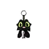 Pendentif en peluche mignon et cool tenant un poisson de 11 cm