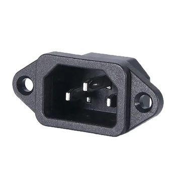 Iec 320 C14 Panel Mount Plug Adapter Connector Socket - Buy Power ...