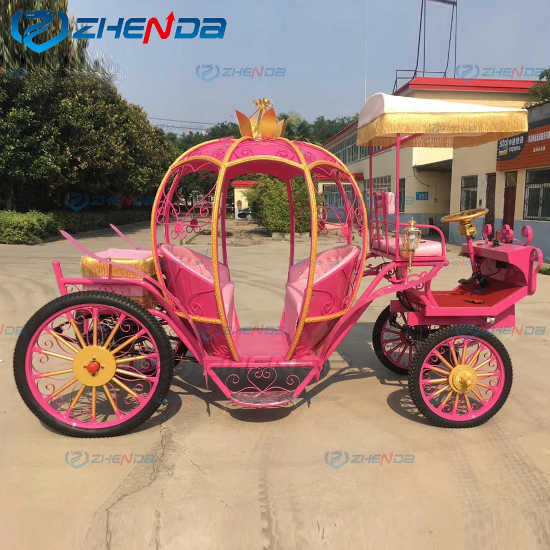 Hot Sale Pink Victorian Horse Carriage Custom Luxury Royal Horse