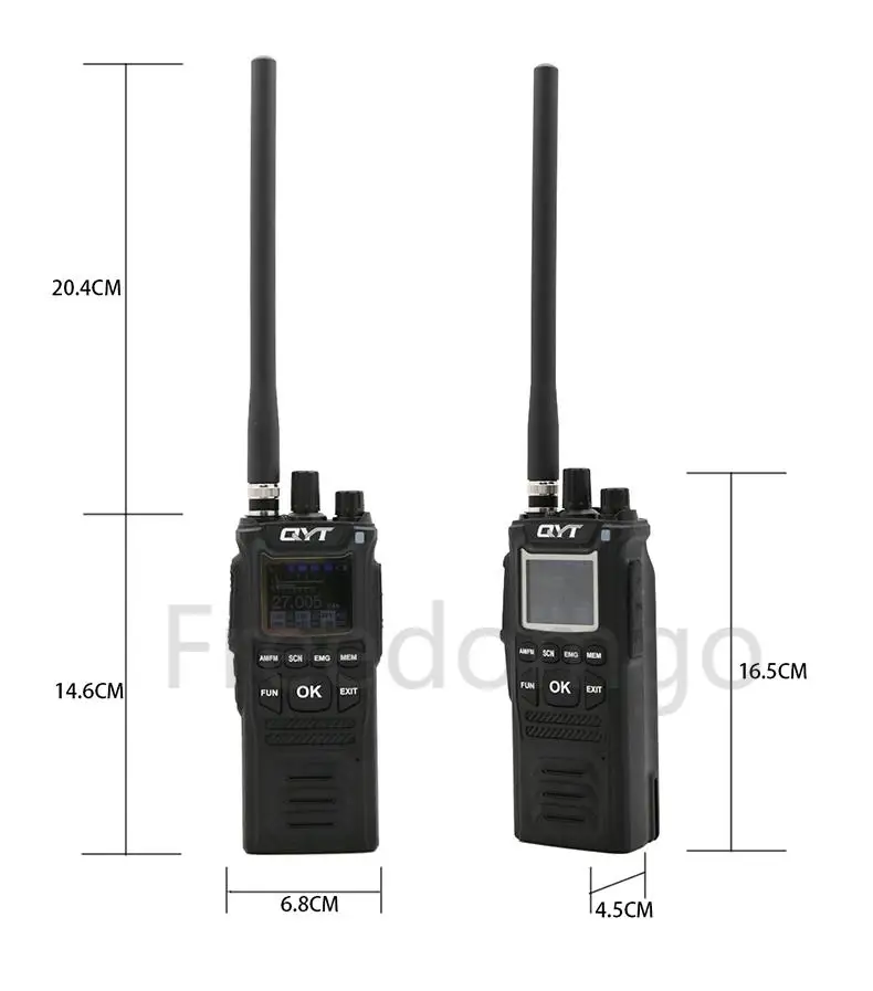 Radio CB QYT CB-58 27MHz AM FM 4W 26.965-27.405MHz 40 Canali Filtro D'Onda NB/ANL Walkie Talkie Palmare A Lunga Portata Per Banda Cittadina - Foto 11