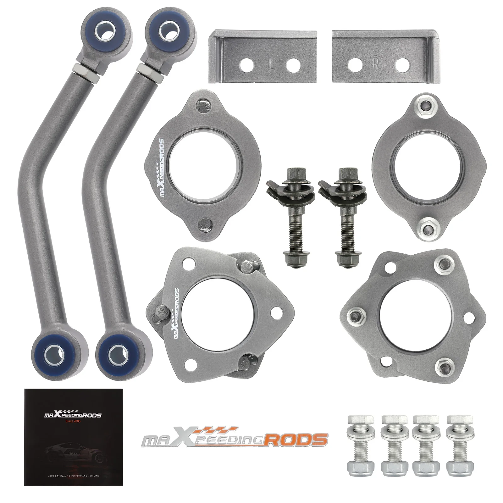 MaXpeedingrods 2" Front 2" Rear Leveling Lift Kit & Spacers for Jeep Patriot MK 2007-2017