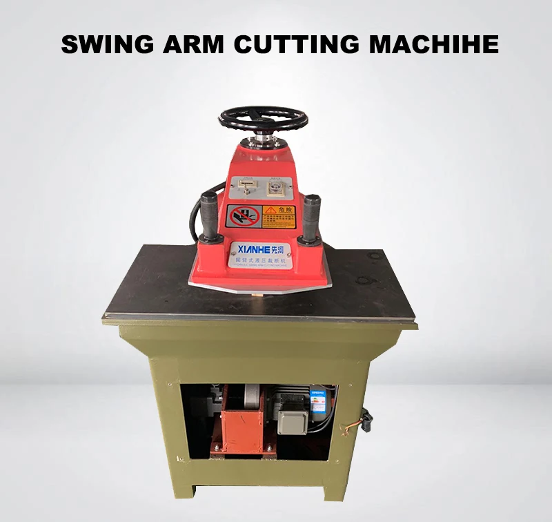 Manual Hydraulic Swing Arm Clicker Press Die Cutting Machine