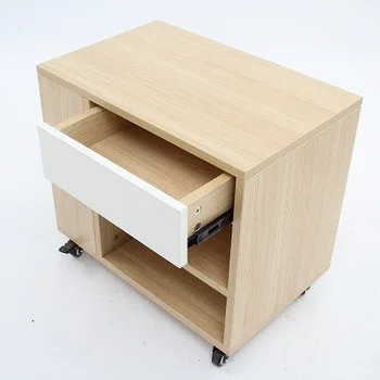 nightstand with drawers for bedroom furniture modern practical customizable pulley bedside table, Removable bedside table