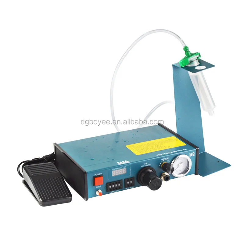 Epoxy Resin Dispensing Machine Full-Automatic Glue Dispenser FT-983 with 12pcs Glue Tips 3pcs Syringes