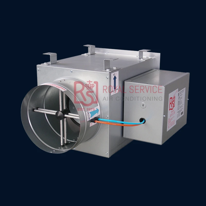 Vav Round Retrofit Single Air Duct Variable Volume Electric Terminal