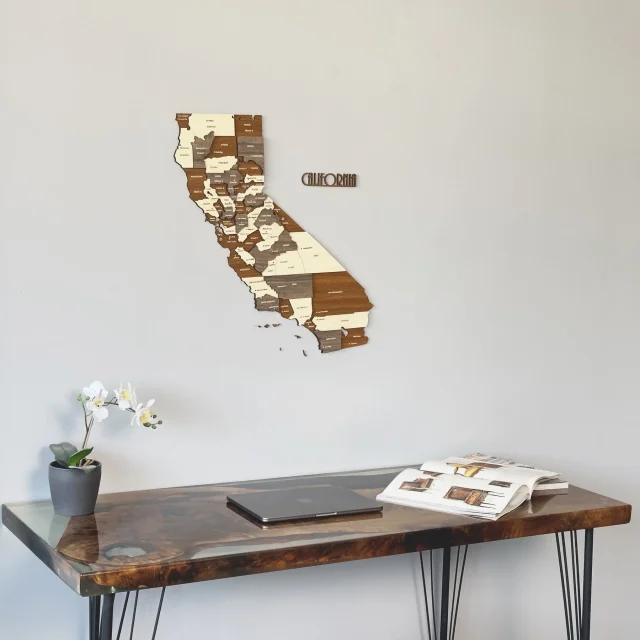 3D Wood World Map With Led Light Backboard World Travel Map