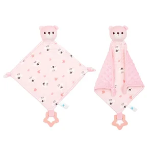 Wholesale Custom Soft Touch Plush Baby Soother Towel with PP Cotton Filling Appeasing Animal Doll
