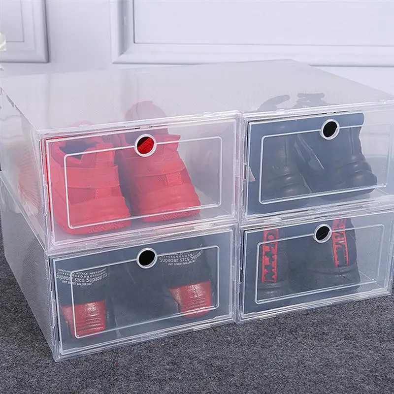 Wholesales Clear Stackable Shoe Box With Acrylic Storage Shoe
