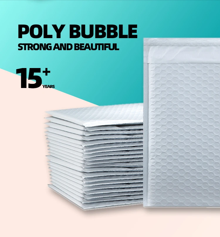 Oem Ecofriendly Recycle Custom Size 6x10 Inches Teal Green Poly Bubble Mailers Free Sample Self