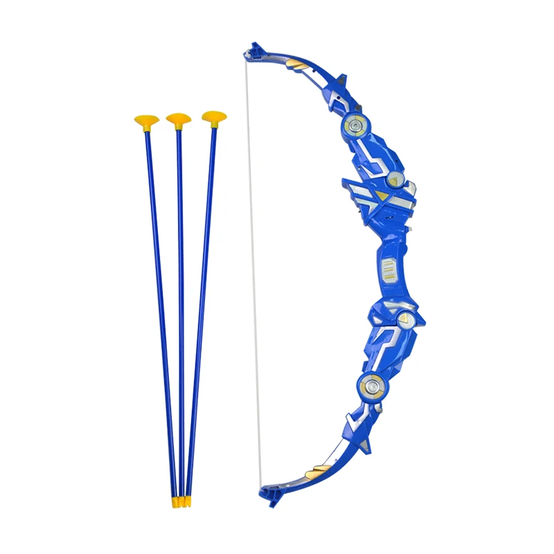 LED Flashing Lights Shooting Archery Recurve Bow and Arrow Kids Toy Set