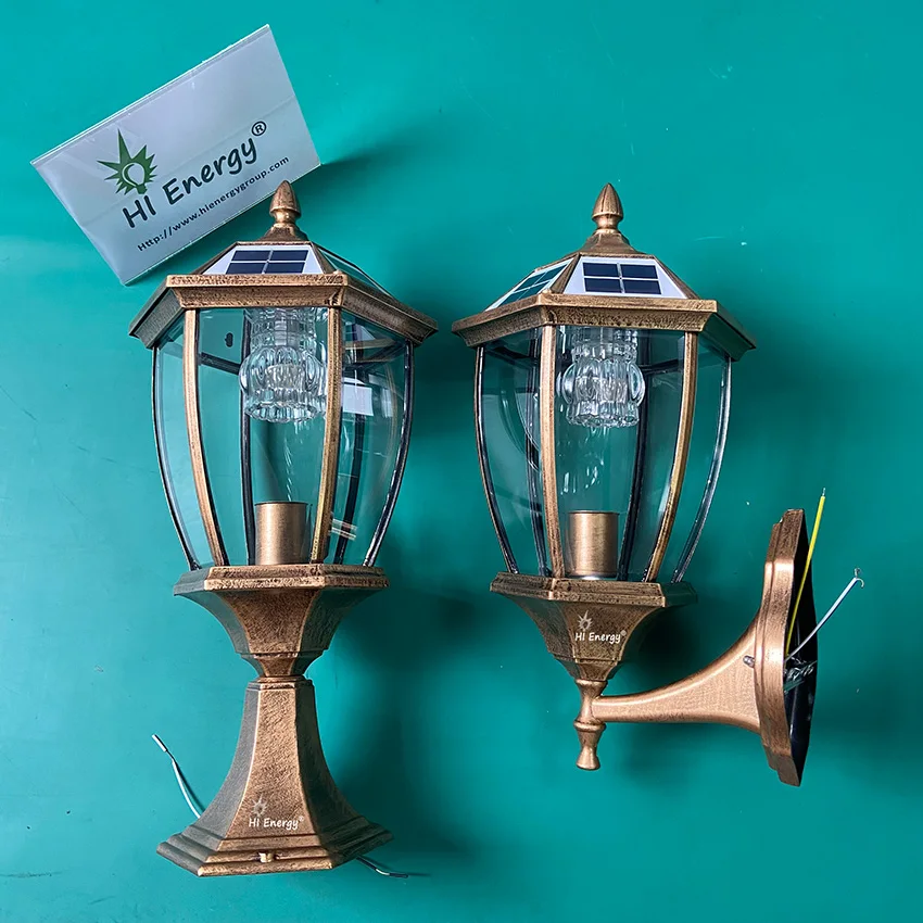 LED Solar Light Outdoor Garden Square Wall Lamp Outdoor Courtyard Garden Fence Lighting Wall Decoration Lamp