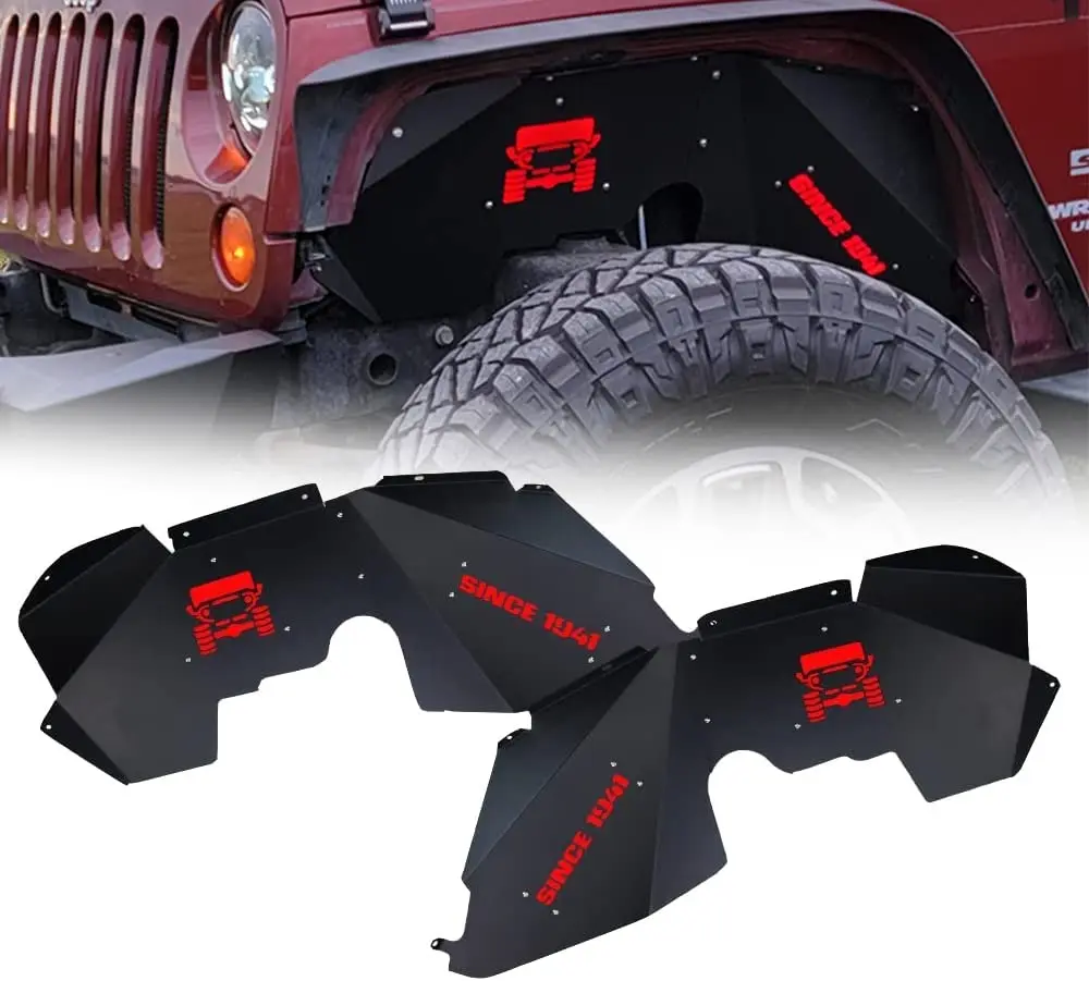 Front Inner Mud Fender Liner For Jeep Wrangler Jk Rubicon 2007-present Accessories  Parts - Buy For Jeep Wrangler Jk Rubicon Unlimited 2007 2008 2009 2010 2011  2012 2013 2014 2015 2016 2017