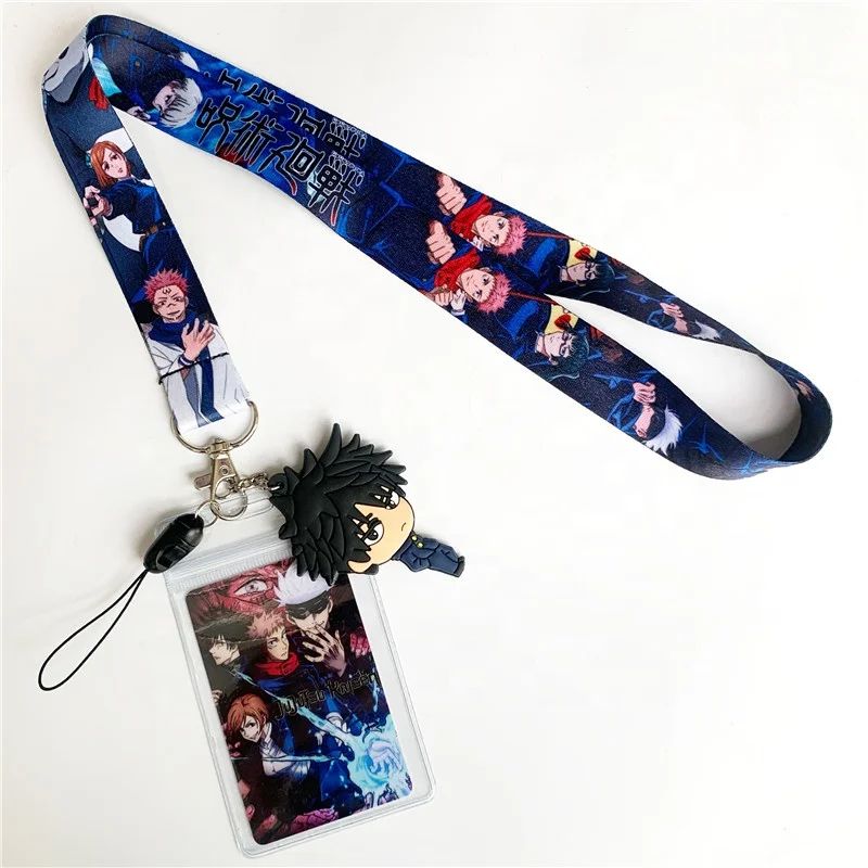 Anime Jujutsu Kaisen Lanyard for Keys USB ID Card Badge Holder Mobile Phone  Neck Straps Webbing Necklace Keychain Gift