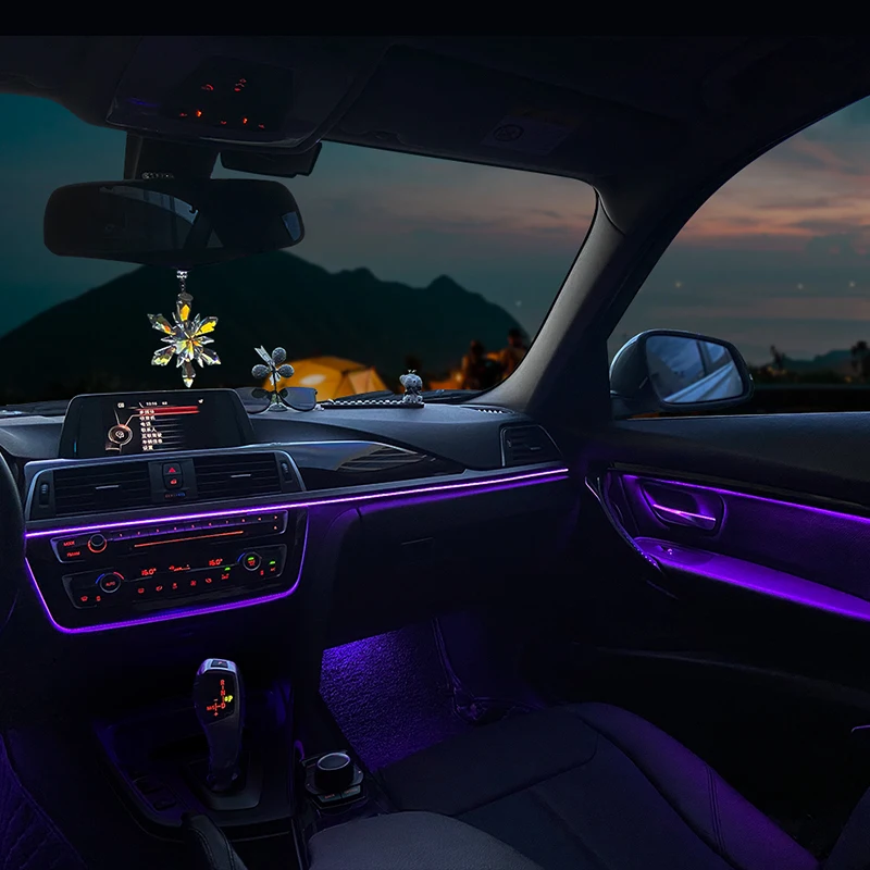 BMW 3シリーズ F30用 9色イルミネーションライト 車内照明