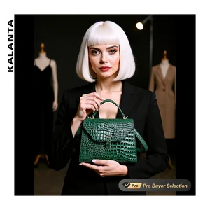 KALANTA Bags for Women Satchels Messenger Luxury Femmes Lady Money Crocodile Custom Structured Pattern Main