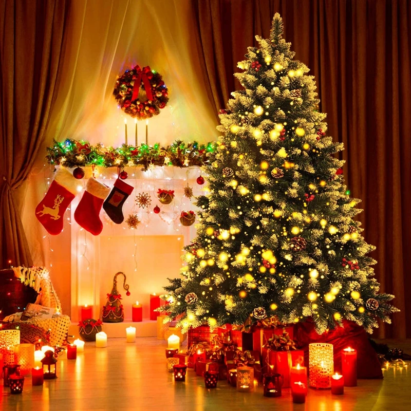 Christmas Trees Manufacturers Flocked Xmas Tree Decoration 6 Ft