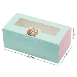Персонализированная белая картонная упаковочная коробка для тортов