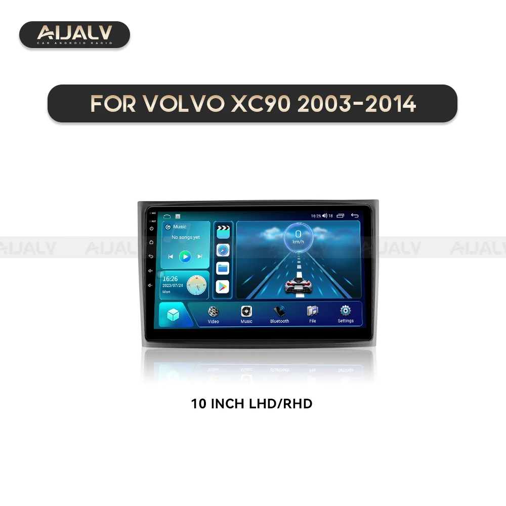 For Volvo XC90 2003-2014 - 10.1IN ABS Plastic Navigation Console