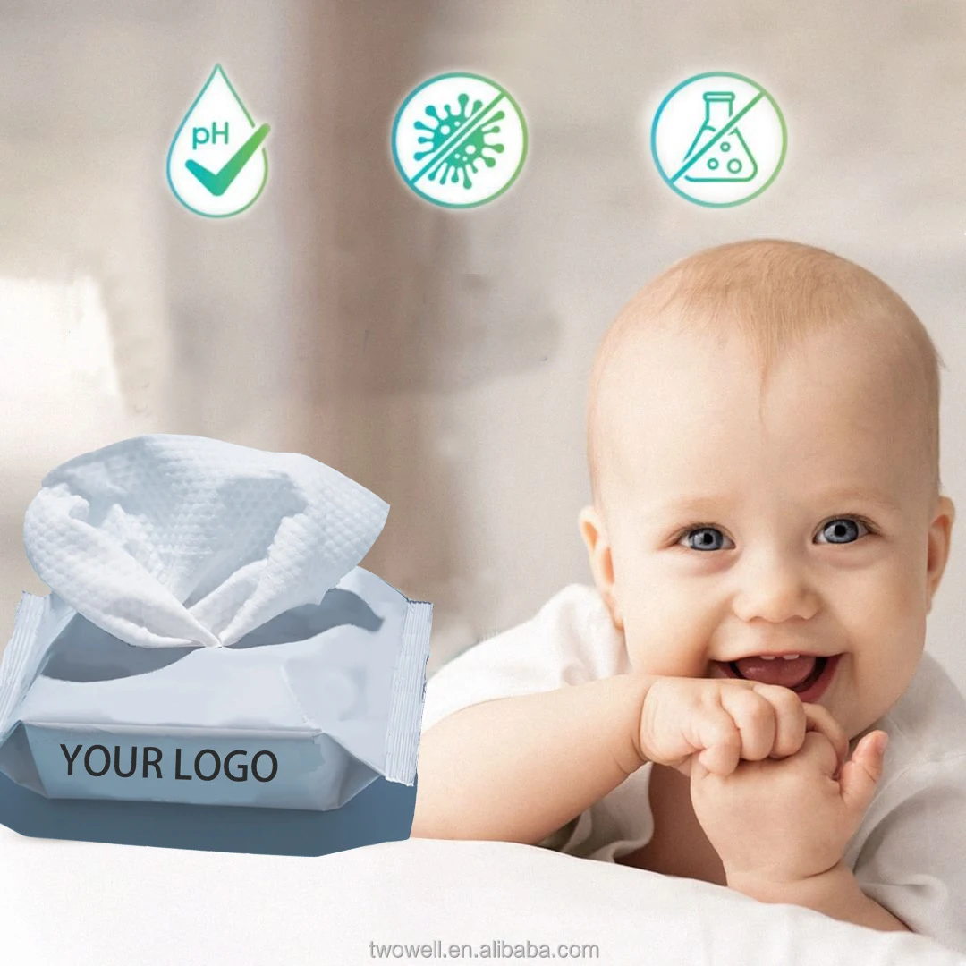 New Product Customized Packaging Logo Pure Natural Organic Baby Wet ...