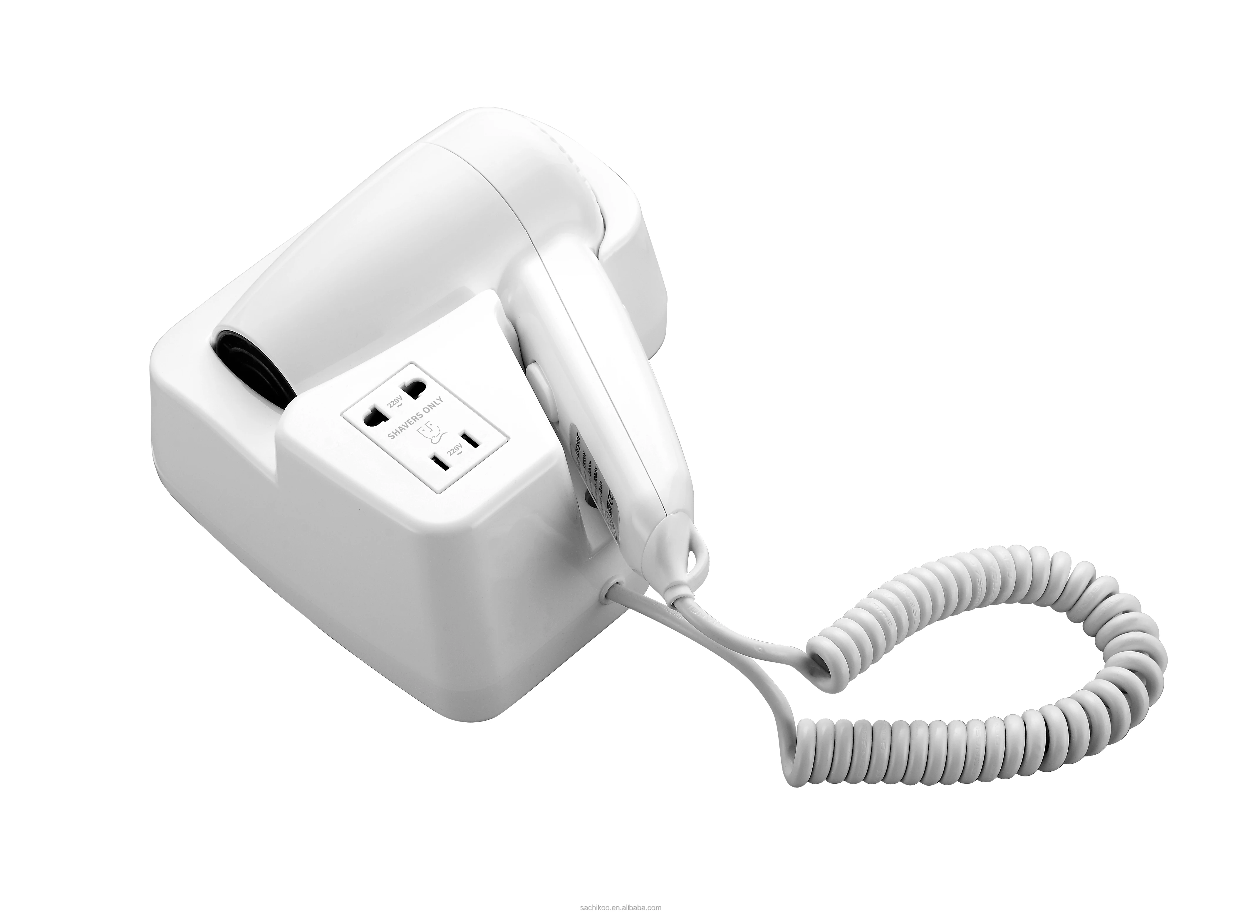 1300w Multifunctional Wall-mounted Electric Hair Dryer With Shaver