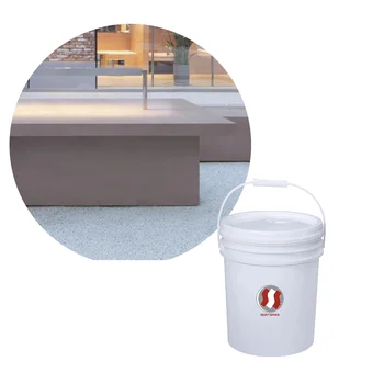 High Quality Outdoor Natural Stone Floor Coating Acrylic Liquid Washed Stone Resin Paint Natural Colored Sand Stone Brush