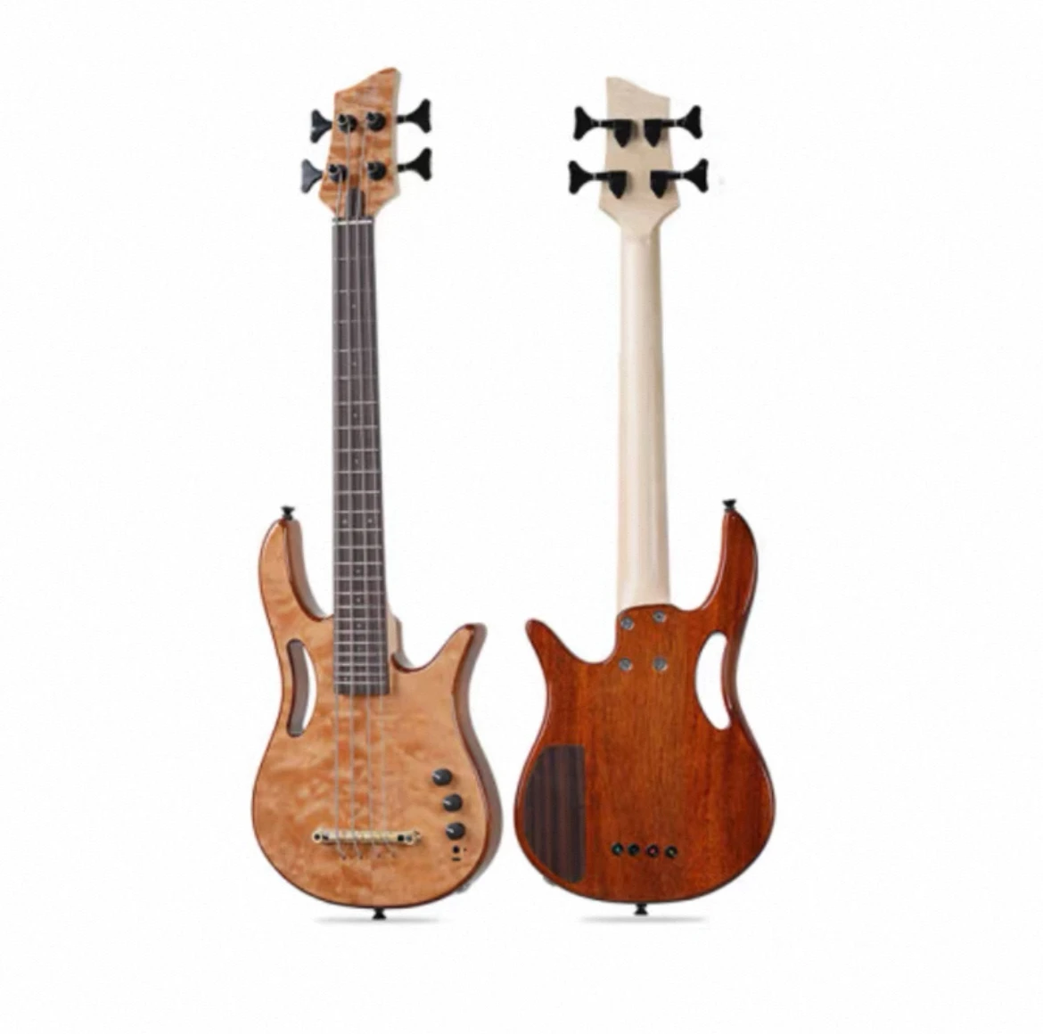 ミニベース AKAMA Akama Mini Bass Guitar - Silent, Portable, and Perfect for Beginners