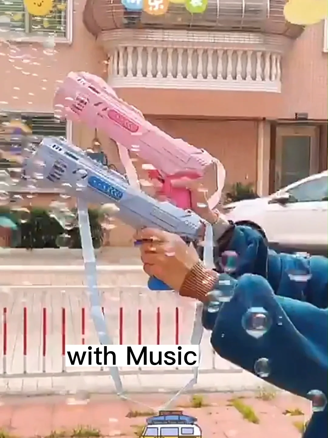 Pt Wholesale Colorful Bubble Shooter Gun Electric Automatic Soap Light