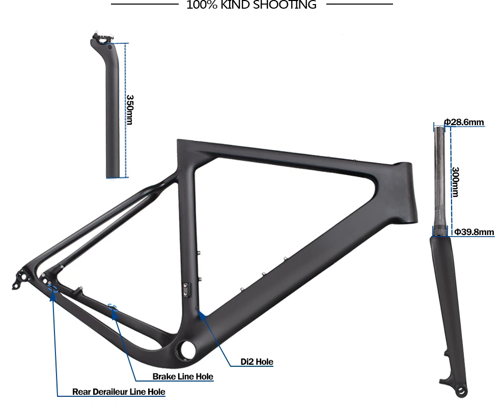 New Carbon Gravel Bike Frameset Thru Axle 142mm Available Gravel 700c