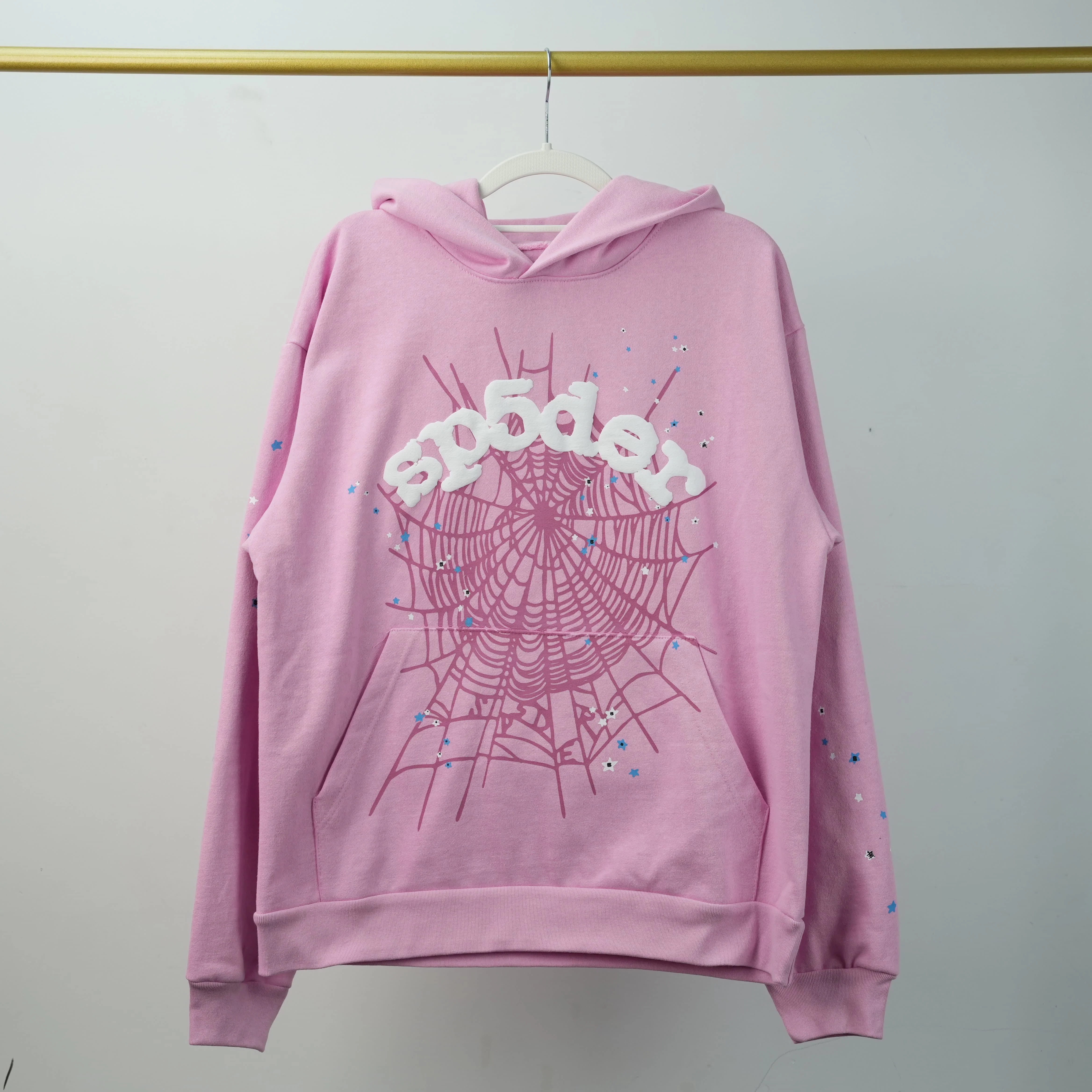 Sp 5der55555 Web Men's Hoodies Tracksuits High Quality Streetwear Pink ...