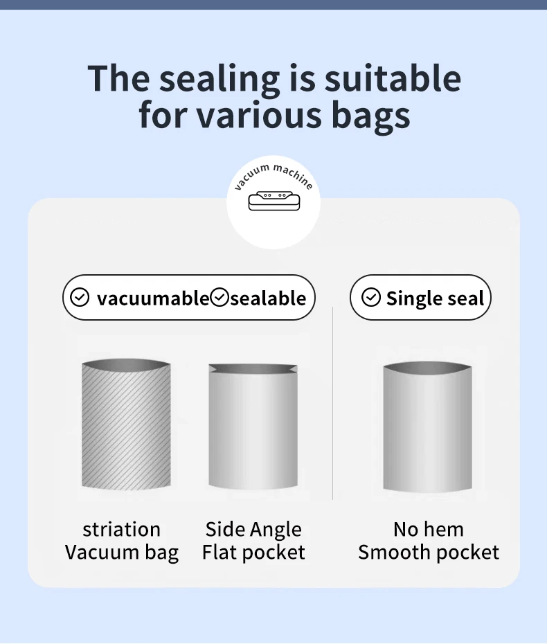 Vacuum Food Preservation Sealer with Liquid Crystal Display Automatic Sealing Machine for Food Storage