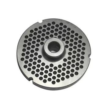 OEM CNC Custom Stainless Steel Hubbed Meat Grinder Plate with 1/4" Holes