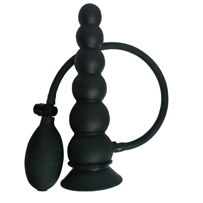 Inflatable Enema Bulb Explosion Big Ass Pussy Sex Toy Adult Expandable Massage Anal Plug