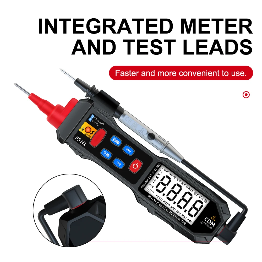 Multi Tester AC/DC Voltmeter Ohmmeter Pen Type Digital Multimeter with NCV Detection