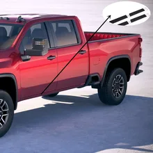 Black Running Boards and Nerf Step Bars for Chevy Silverado Accessories 2014 2015 2016 2017 2018 2019