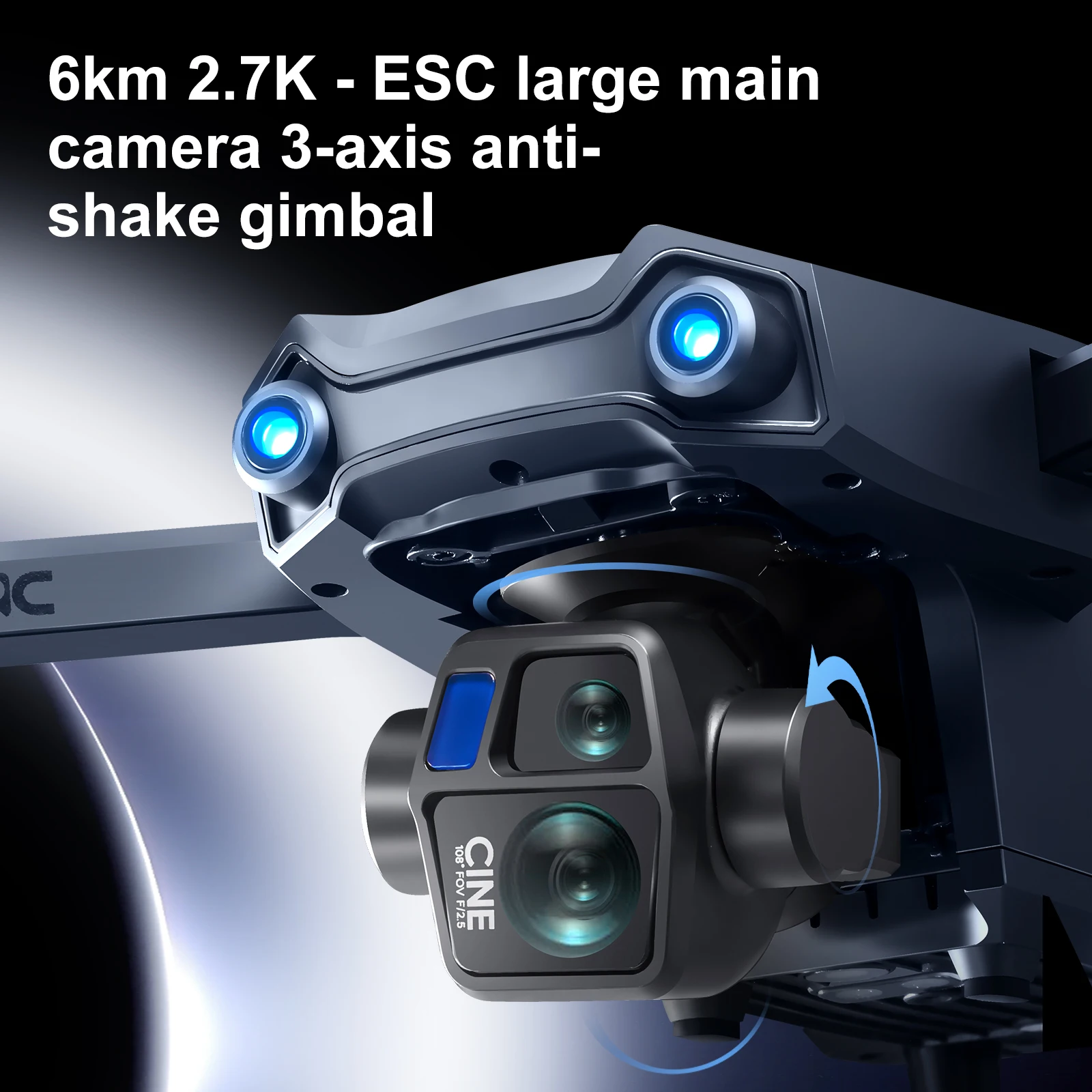 Camera Gimbal Assi Drone S819 New 2025Gps Drone With Camera 4K Axis  Mechanical Gimbal 360 Obstacle Avoidance 5g Wifi Fpv Mapping Drone  Professional - Main Image