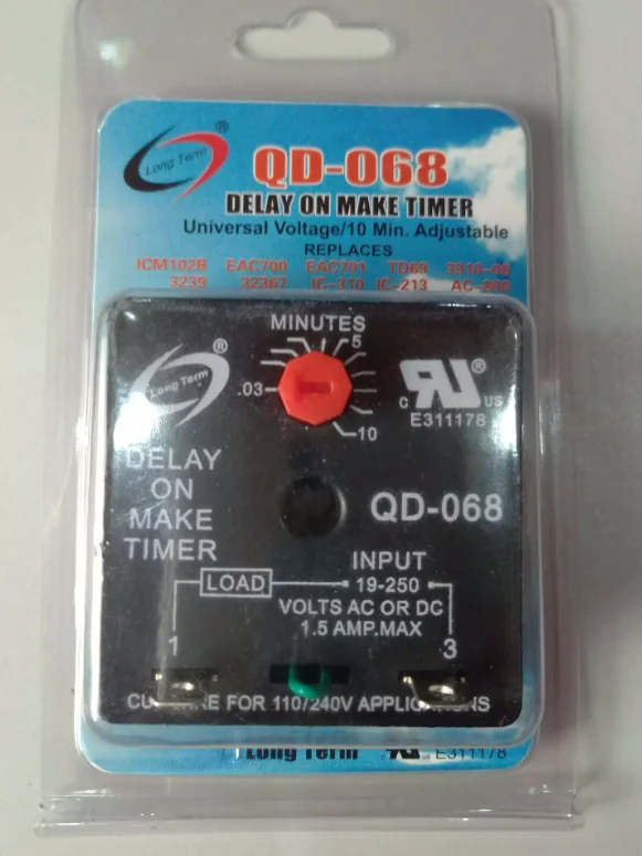 0.0310 Mins Adjustable Qd068 Delay On Make Timer Time Delay Switch